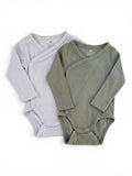 H&M 2er-Pack Body Wickel Blau & Khaki
