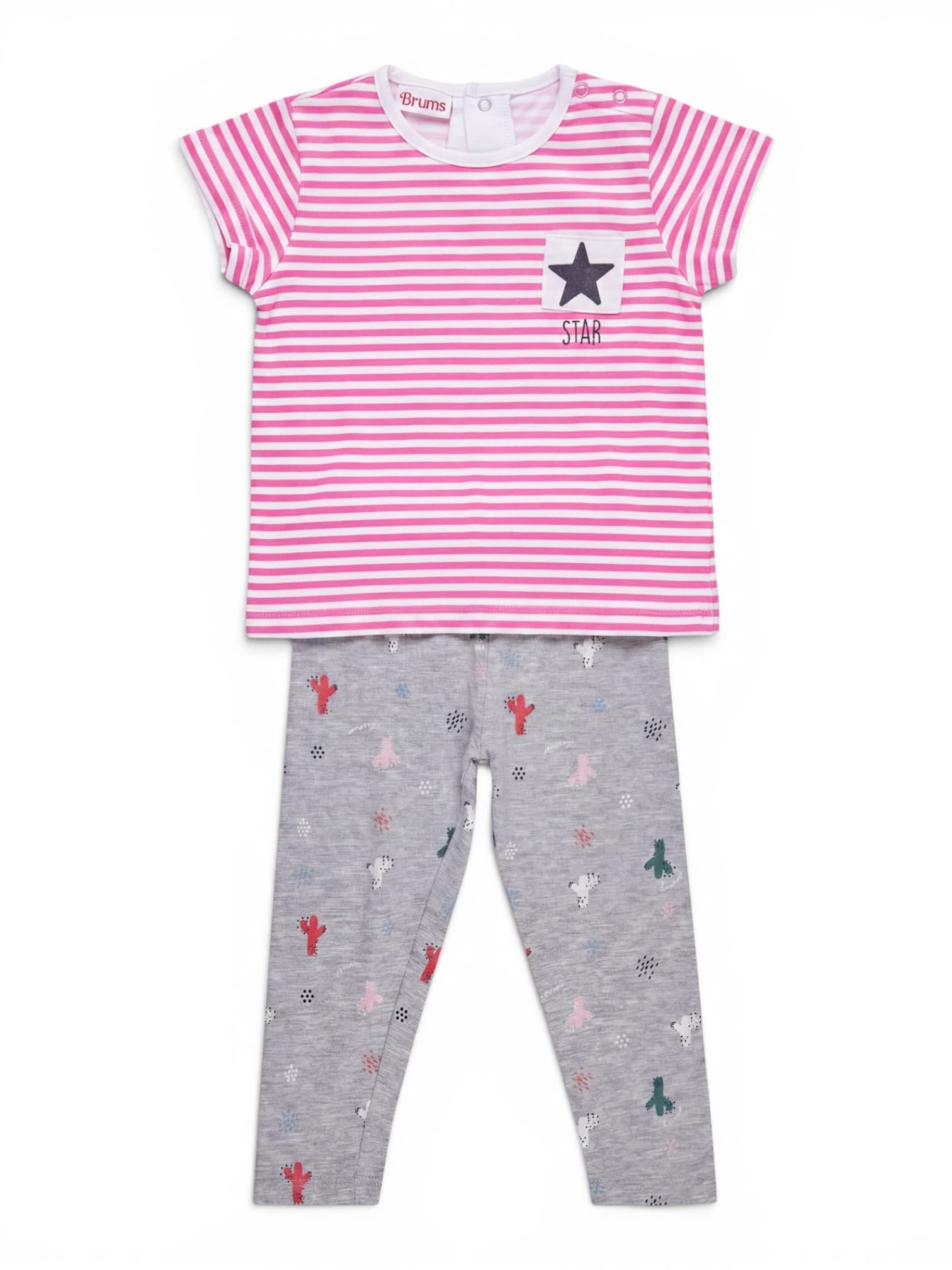 Brums Set Pink Gestreift