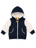 H&M Sweatjacke Navy & Creme