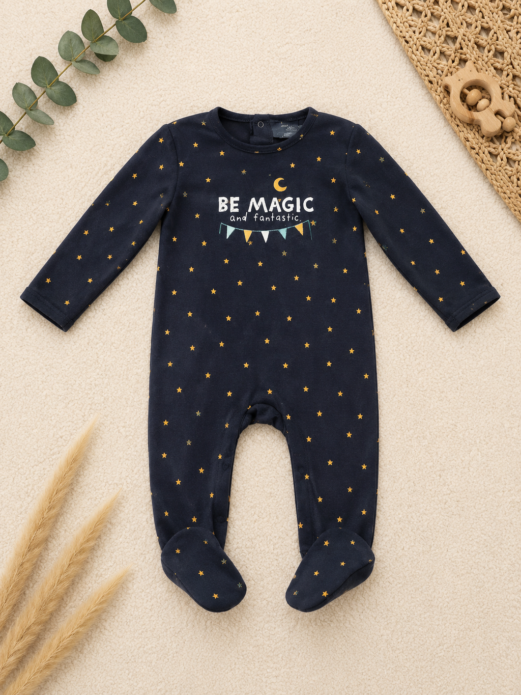 Schlafanzug Navy Be Magic Sterne