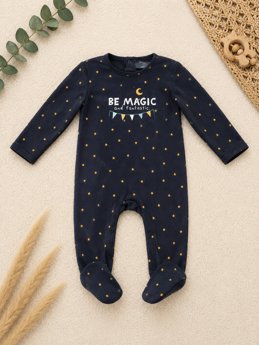 Schlafanzug Navy Be Magic Sterne