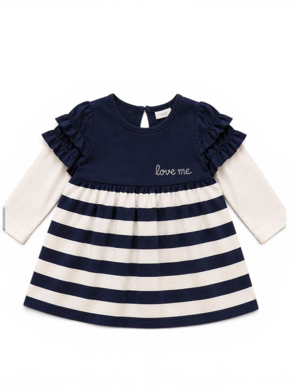 Next "Love Me" Kleid Marine-Weiss gestreift
