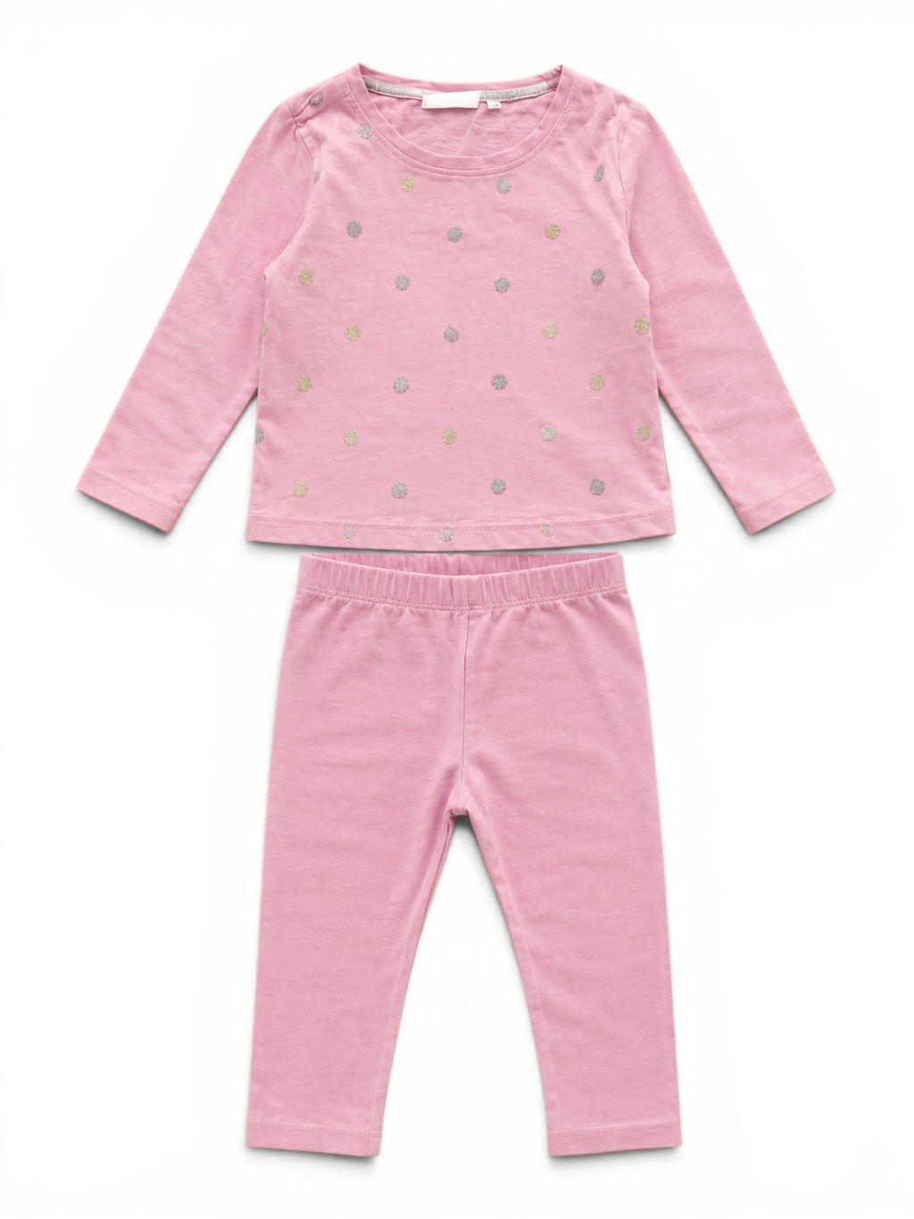 Set Langarmshirt & Leggings Rosa
