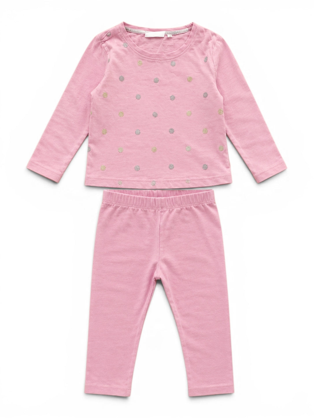 Set Langarmshirt & Leggings Rosa