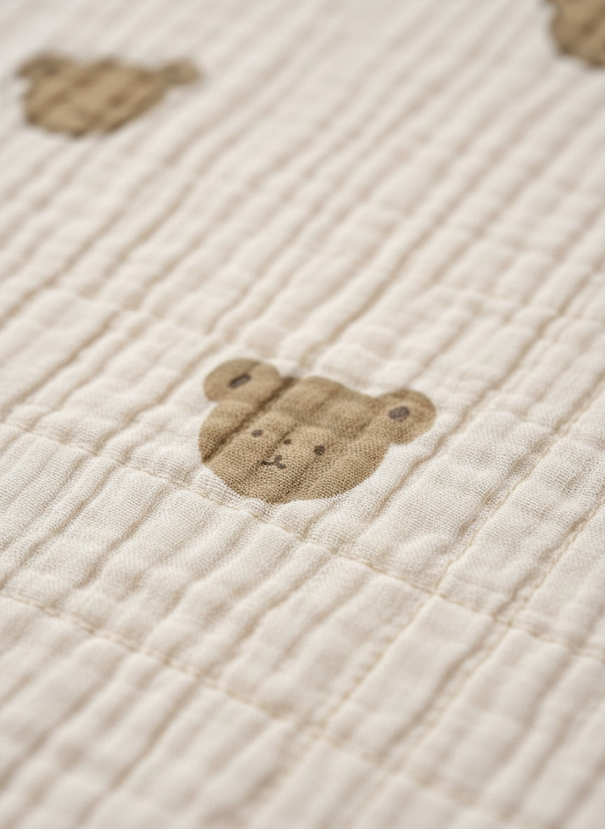 Sommer Musselin Schlafsack Teddy