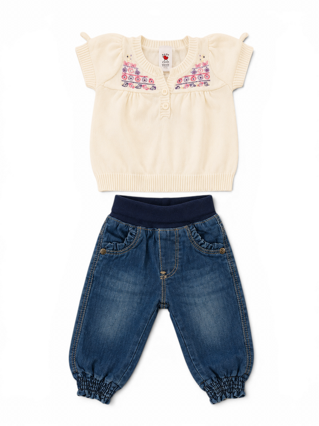 C&A Set Strickshirt & Jeans