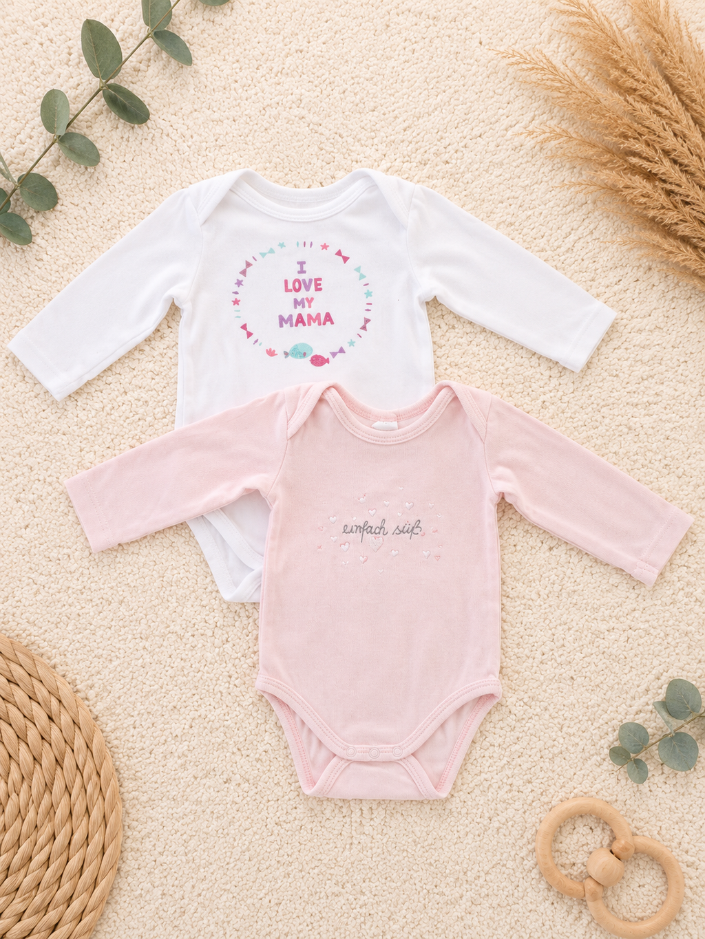 2er Set Bodys Rosa C&A