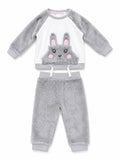 Set Sweatshirt & Hose Grau Hase Plüsch
