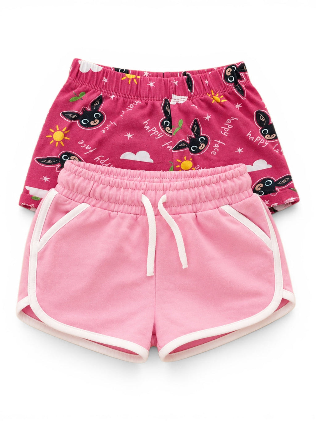 2er-Pack Shorts Hase & Sport Pink