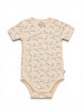 Baby-Kurzarm-Wickelbody Dino Sleep Tights