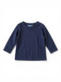 Langarm-Shirt Navy Uni