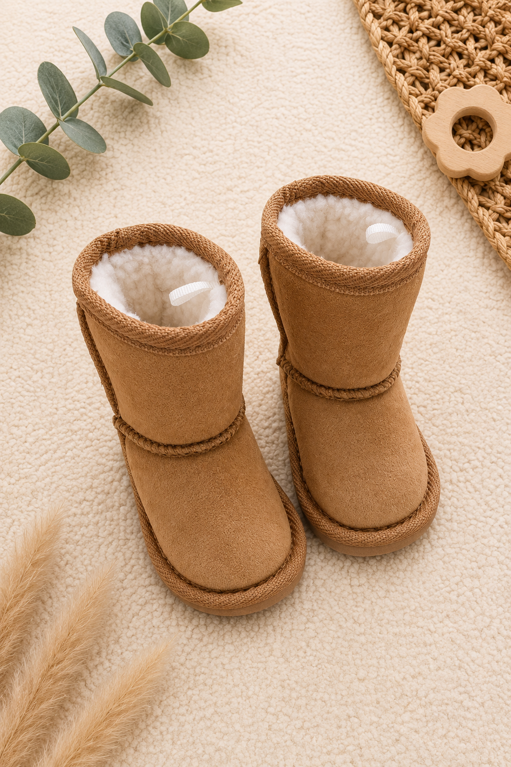 Baby-Boots Camel UGG-Style