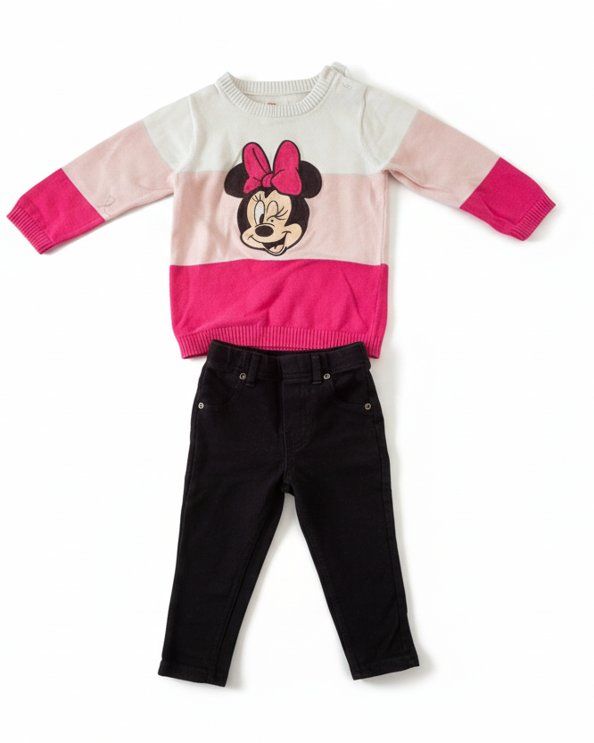 Minnie Mouse Baby Set (Sweater & Trousers) C&A