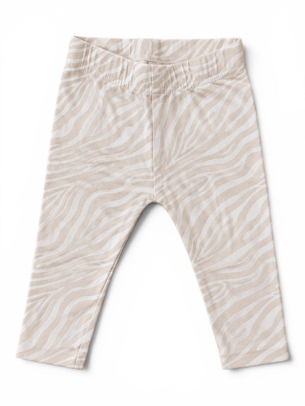 Leggings Creme-Weiss Zebra-Print
