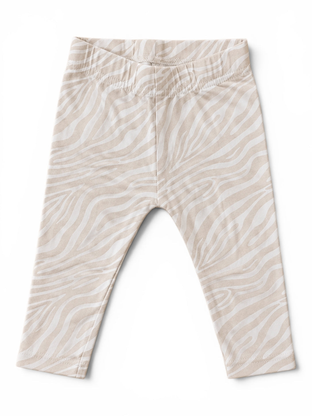 Leggings Creme-Weiss Zebra-Print