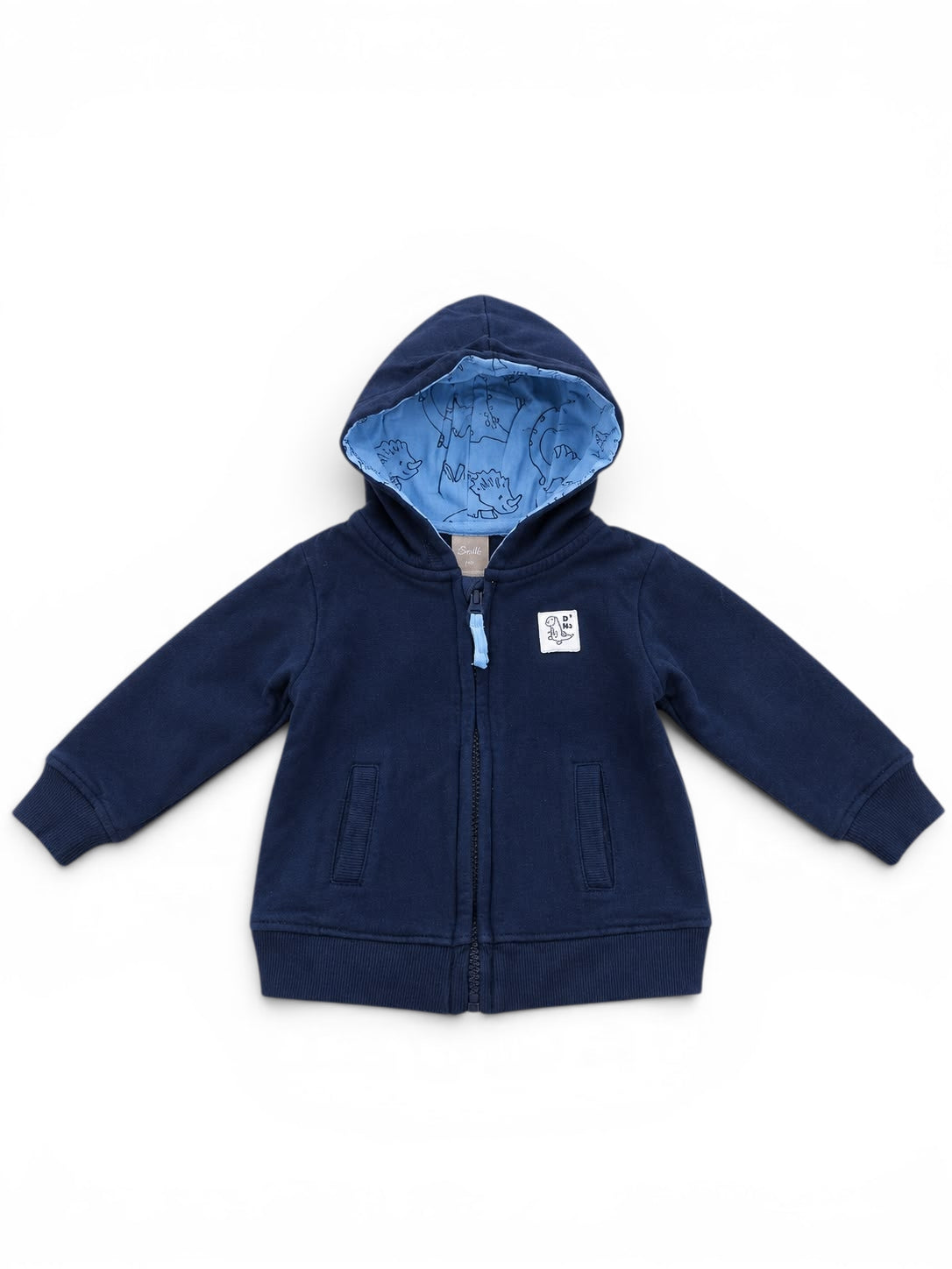 Baby-Sweatjacke Navy Dino