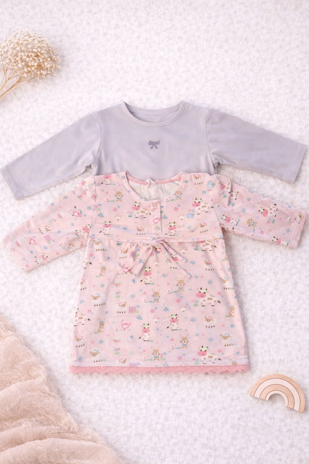 2er Set Langarmshirts