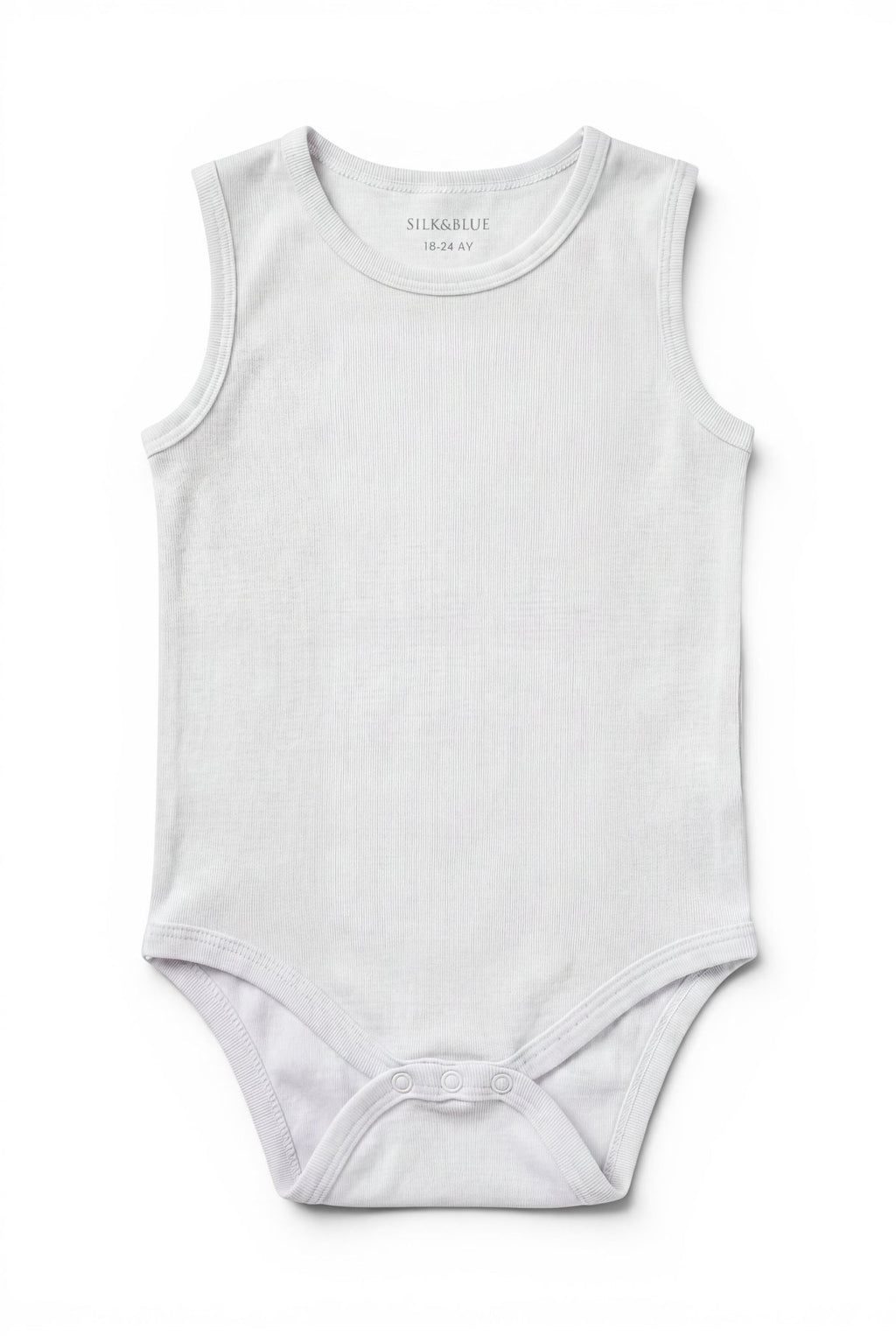 Silk&Blue Ärmelloser Body Weiss