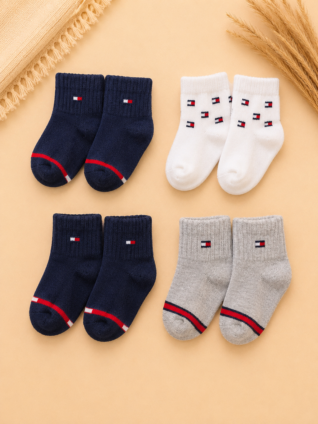 4er-Set Baby-Socken Tommy Hilfiger