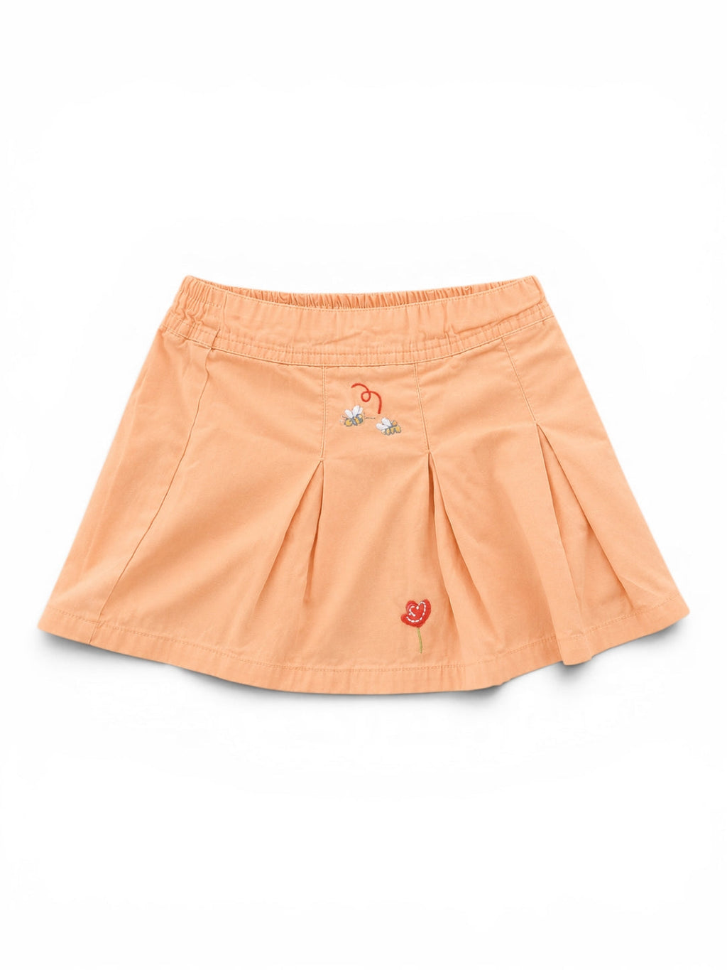Rock Apricot Blumen-Stickerei