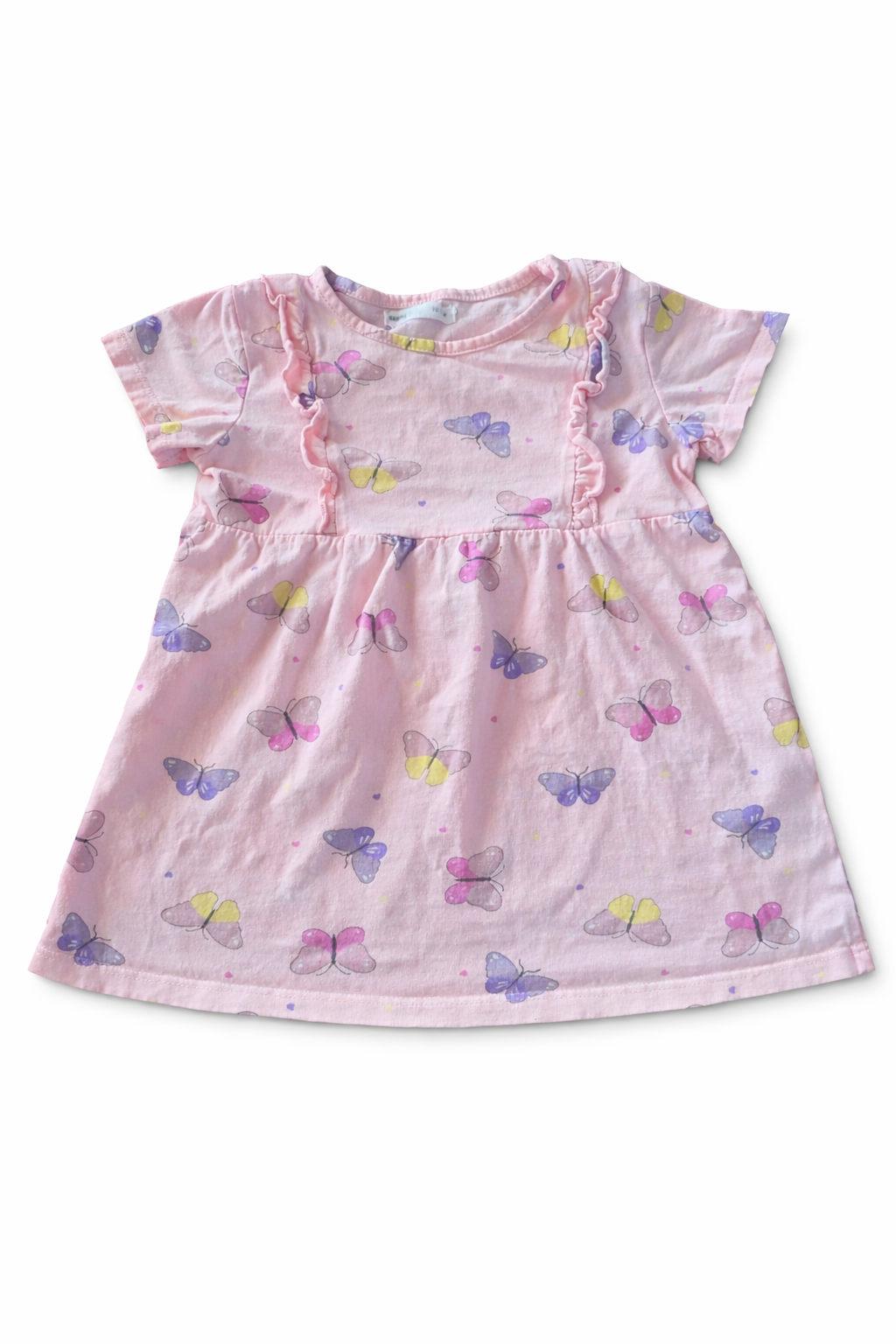 Zartes Kleid mit Schmetterlingsprint