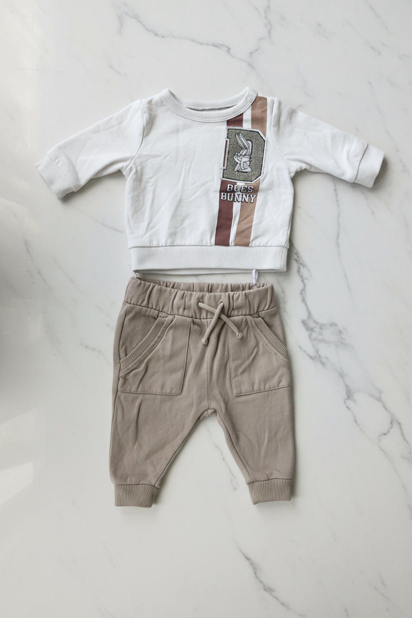 Baby-Set Bugs Bunny - Sweatshirt & Jogginghose Disney C&A