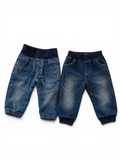 2er-Set Baby-Jeans Jogger mit Rippbund