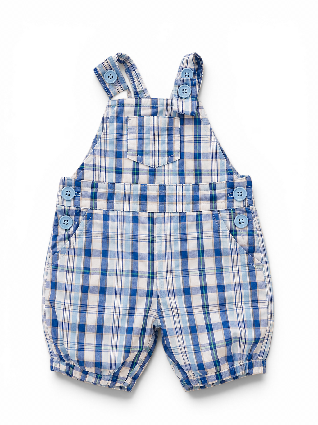 Baby-Latzhose Karo Blau