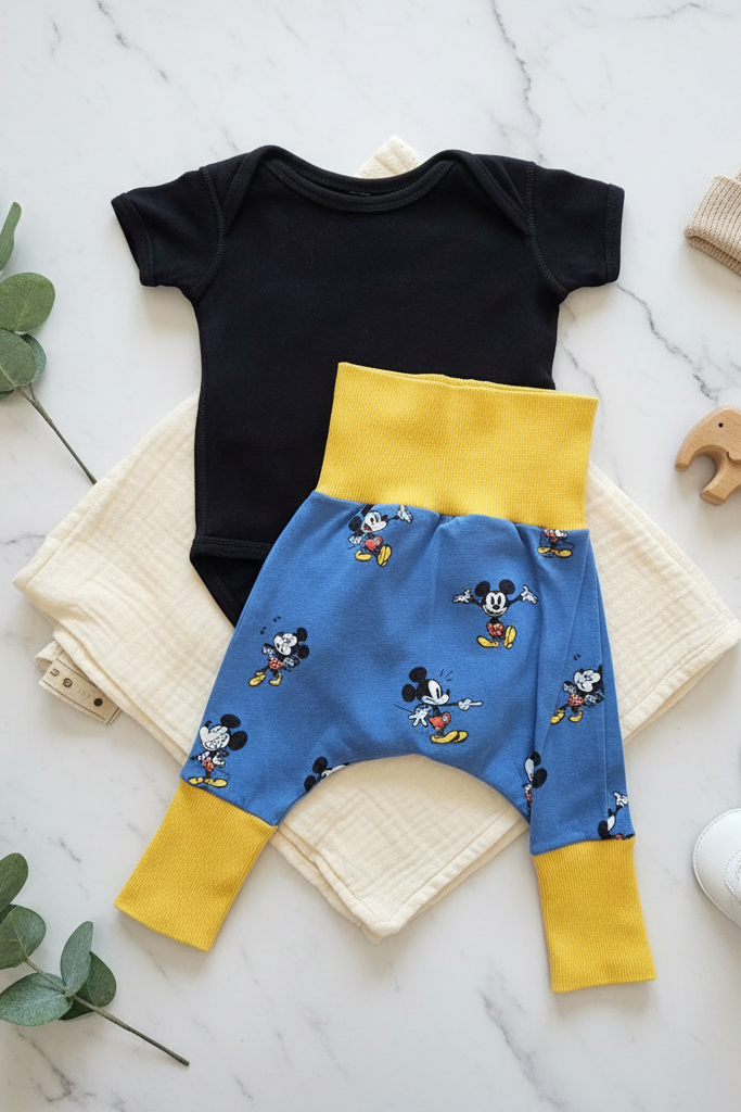 Ensemble bébé Mickey Mouse (2 pièces) 🖤💛