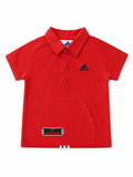 adidas Poloshirt Rot My 3 Stripes