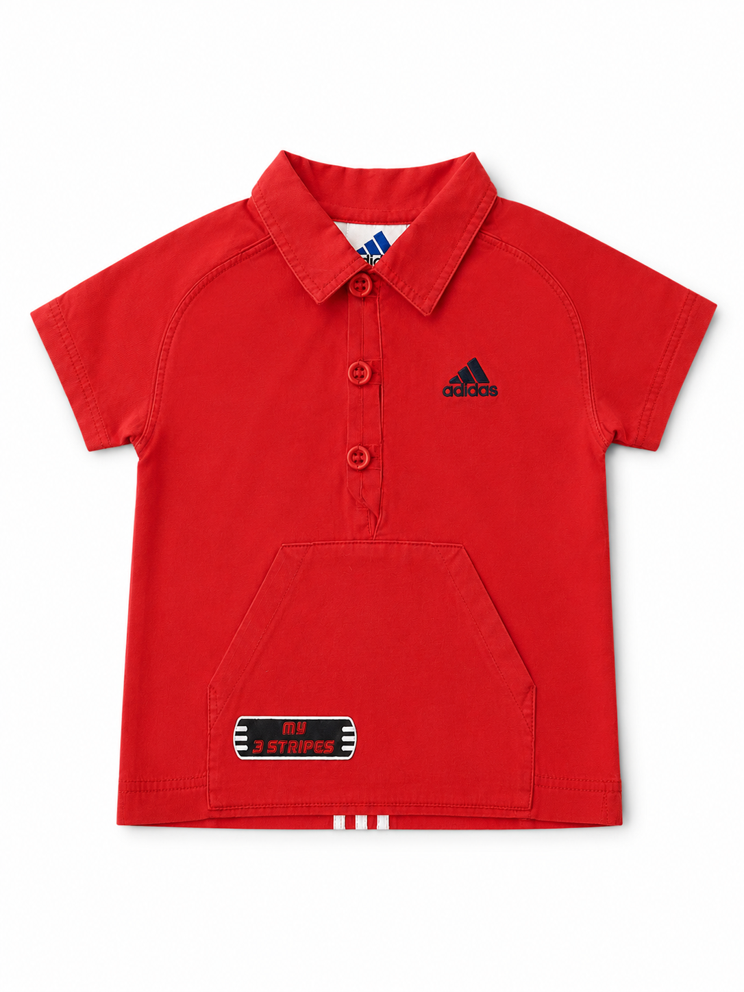 adidas Poloshirt Rot My 3 Stripes