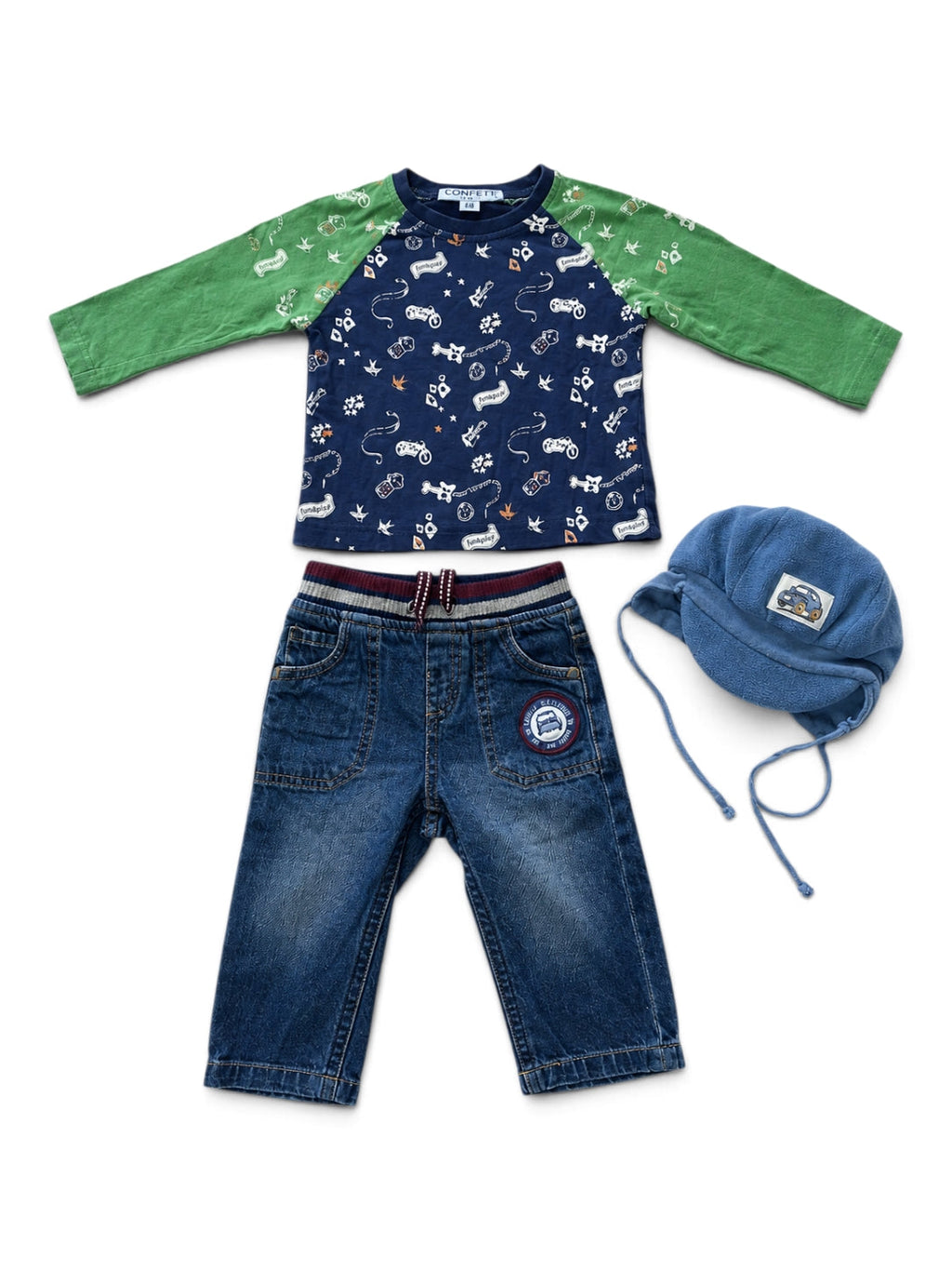 Set Shirt & Jeans mit Mütze Campus Baby/Co.