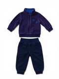 Baby-Set Velour-Jacke & Jeans-Jogginghose