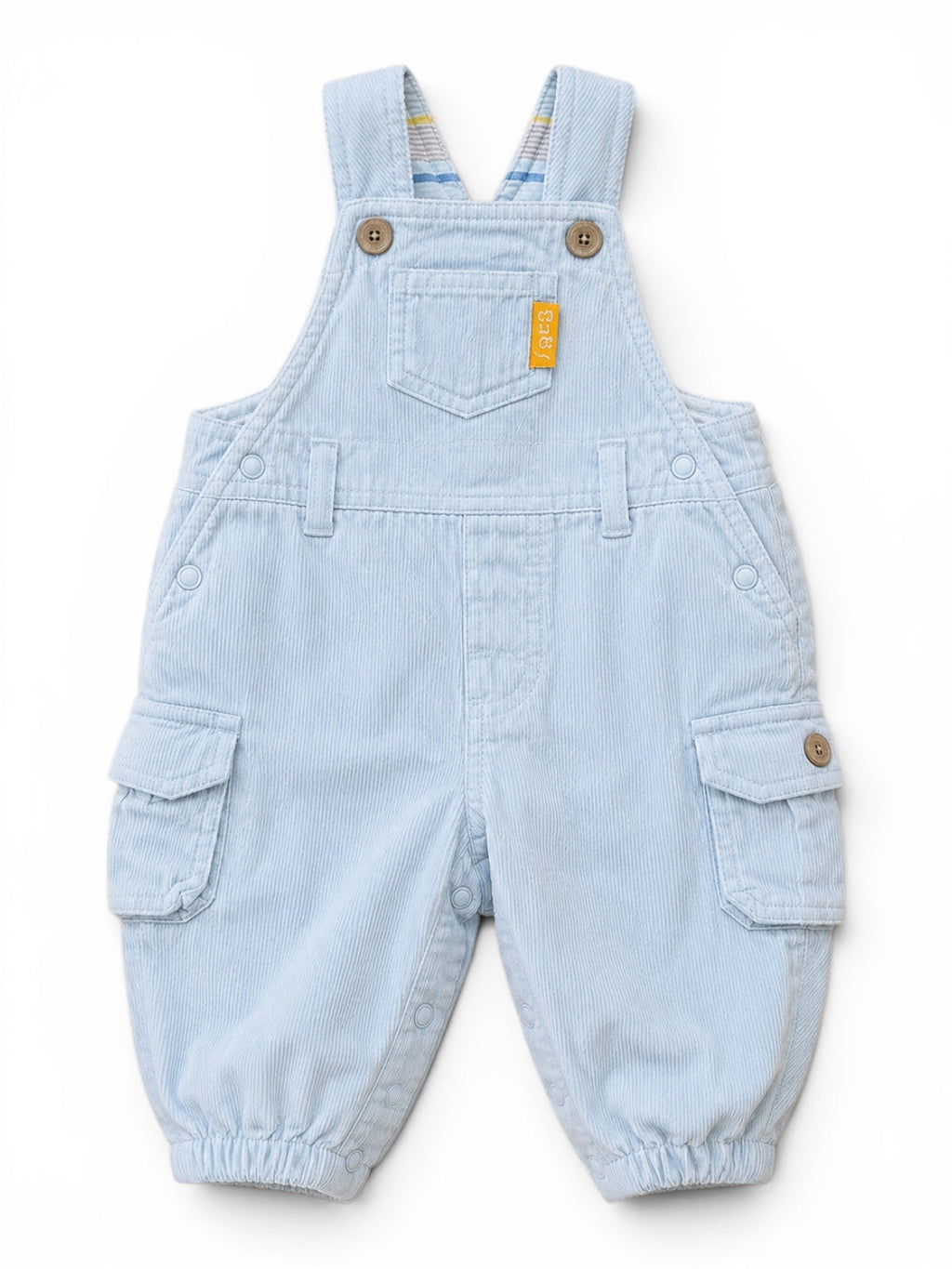 H&M Cord-Latzhose Hellblau Cargo