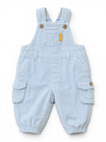 H&M Cord-Latzhose Hellblau Cargo