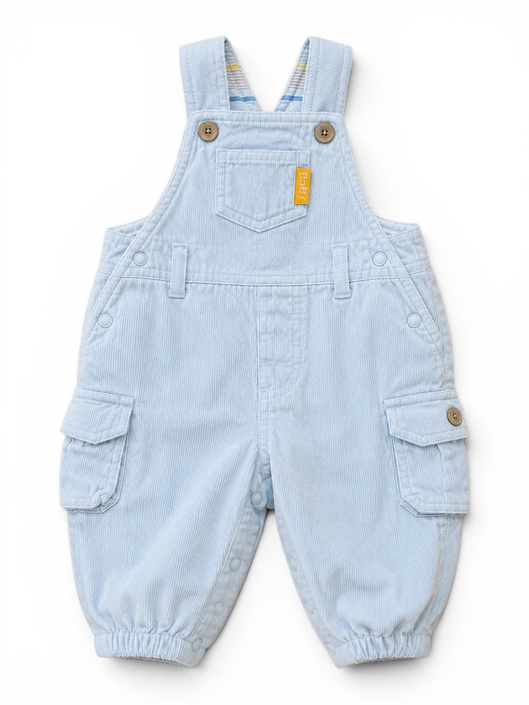 H&M Cord-Latzhose Hellblau Cargo