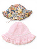2er-Pack Sonnenhut Blumen & Rosa Gestreift