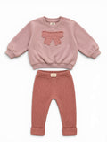 H&M Pullover und C&A Rib Hose Set Rosa