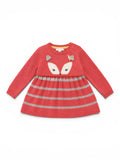 Strickkleid Fuchs Rot Gestreift