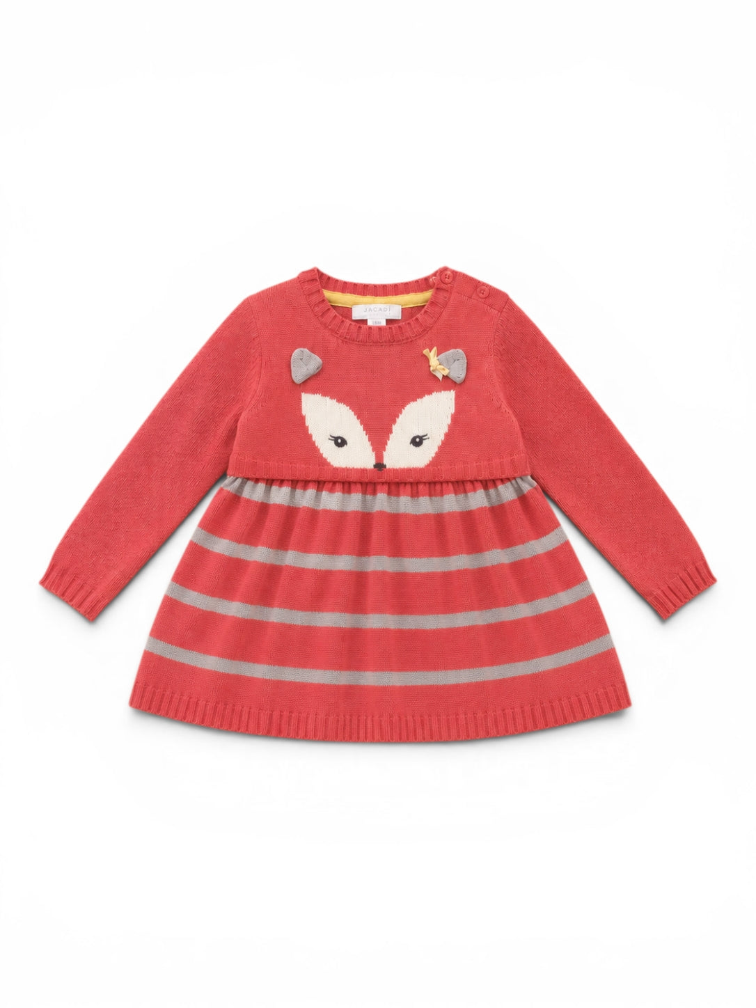 Strickkleid Fuchs Rot Gestreift