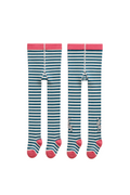 2er Set Baby Strumpfhosen Rot/Gestreift