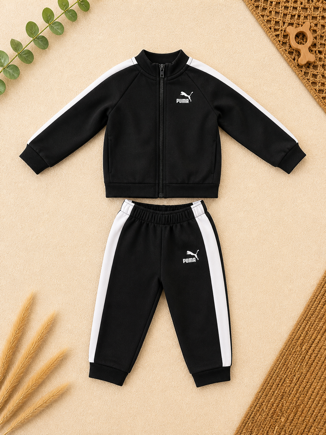 Baby-Trainingsanzug Puma Schwarz