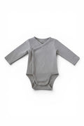 H&M Baby-Wickelbody Grau Langarm