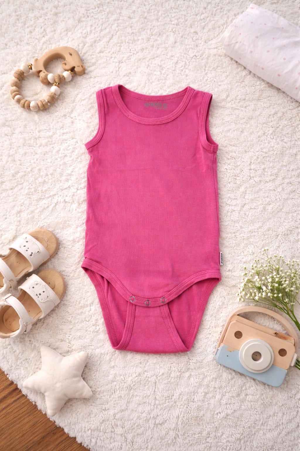Body ärmellos pink
