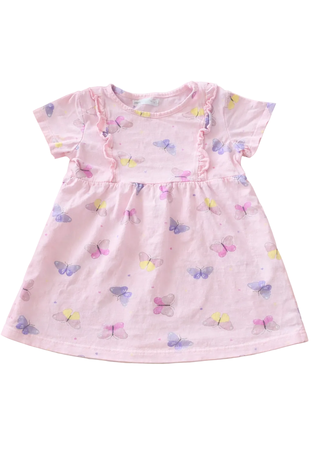 Zartes Kleid mit Schmetterlingsprint
