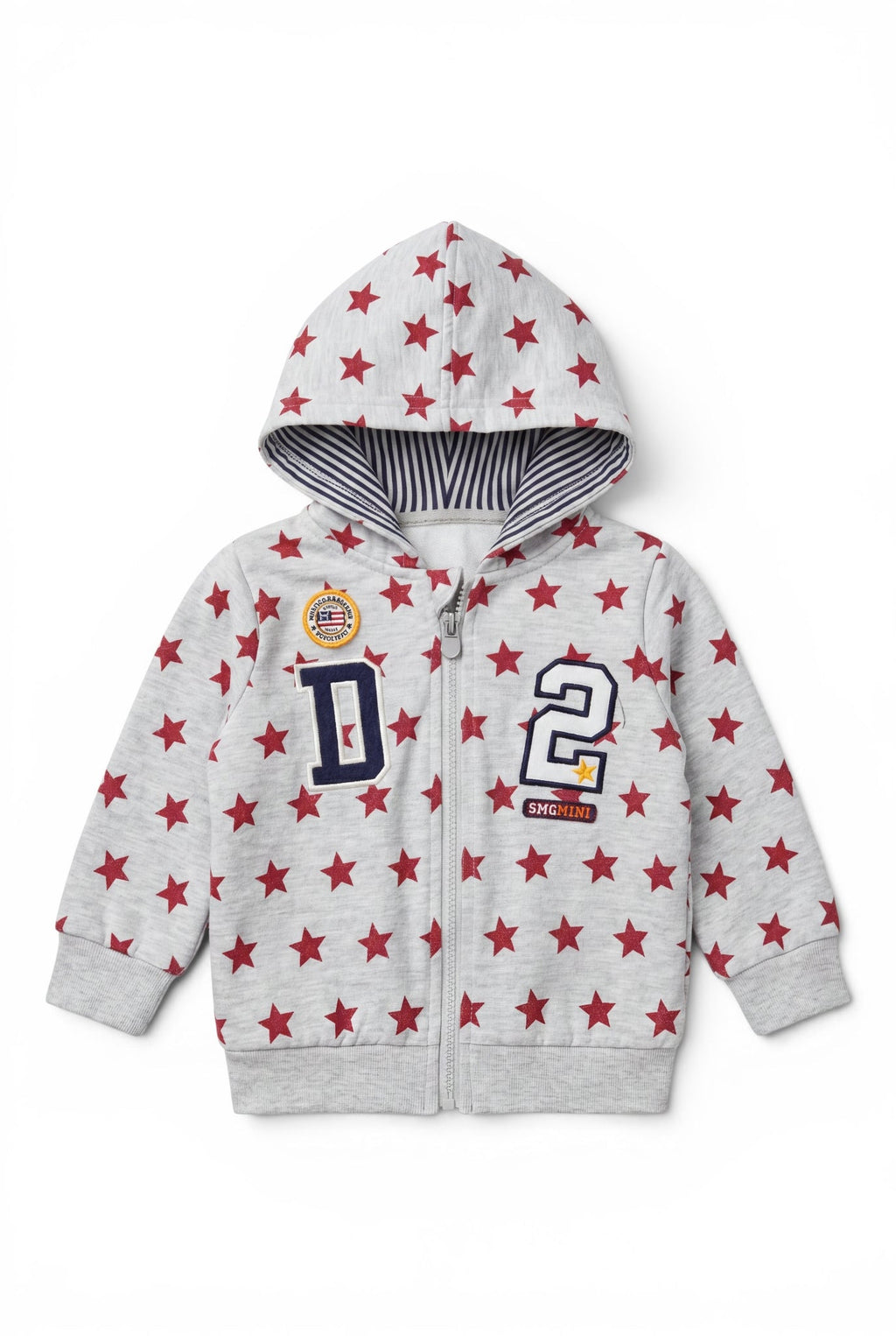 Zip-Hoodie Sterne-Allover