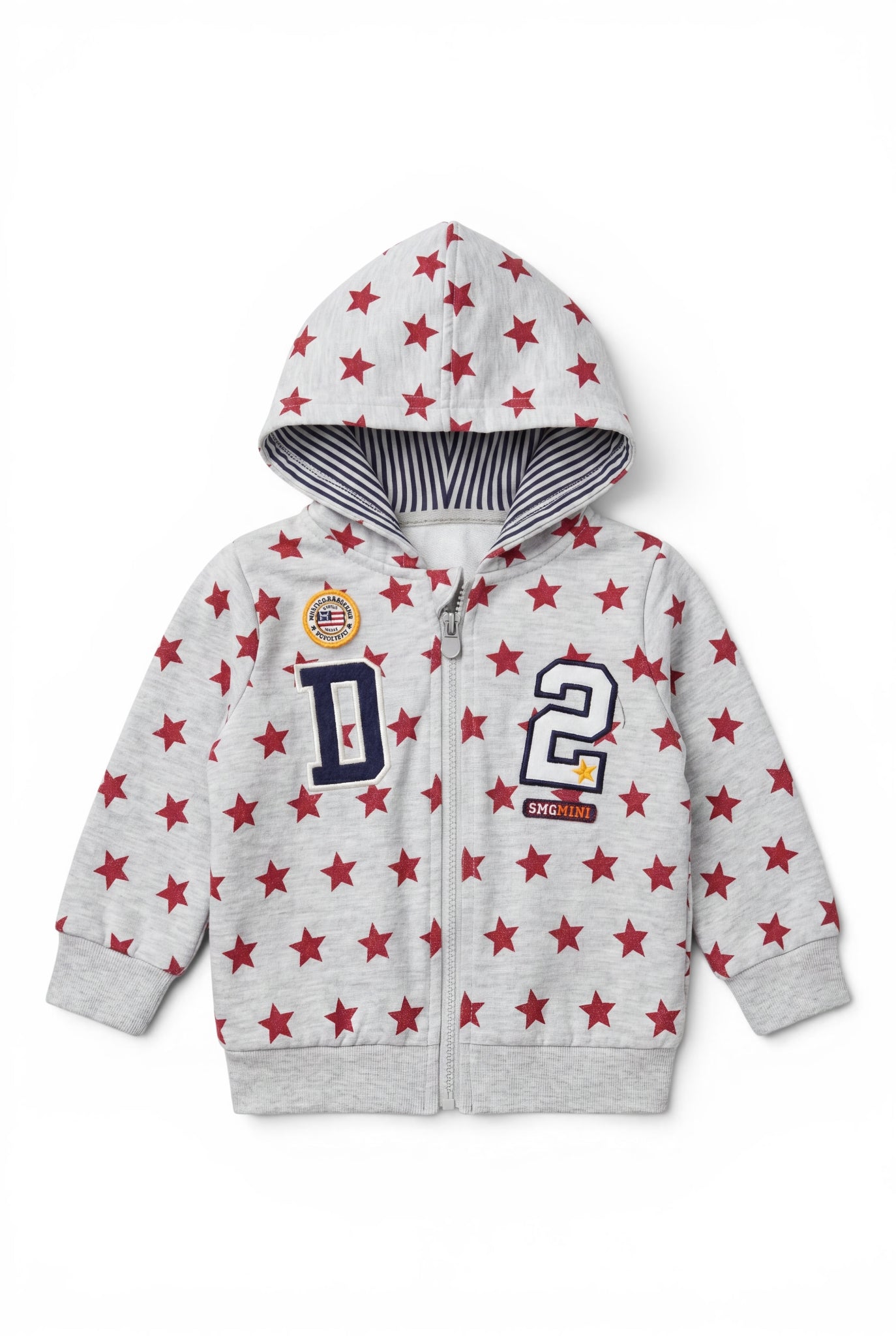 Zip-Hoodie Sterne-Allover