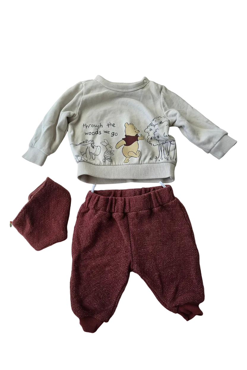 Baby-Set Winniepooh Through the Woods - Sweatshirt, Hose & Halstuch Disney C&A