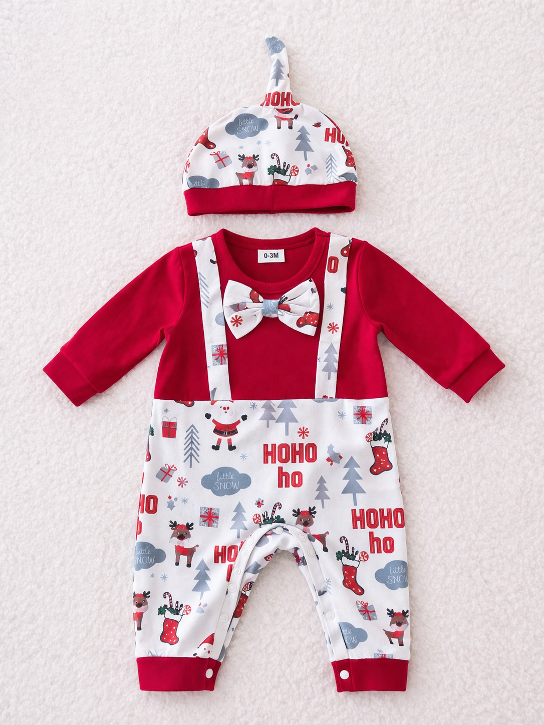 Weihnachts-Outfit mit Mütze