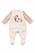 C&A Strampler Pinguin mit Langarmshirt Rosa
